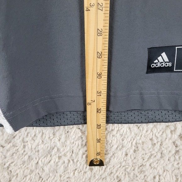 Adidas Football Jersey Mens Large Gray New A1 Stock J GG7391 Short Sleeve - Picture 7 of 9